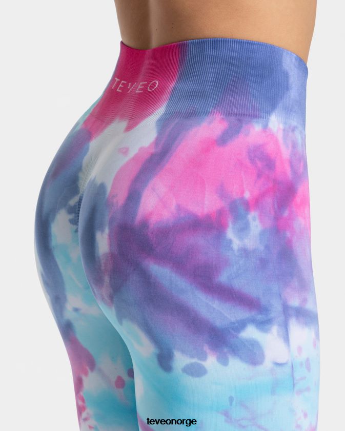 TEVEO klær 0H40JL59 kald kvinner tie dye scrunch leggings