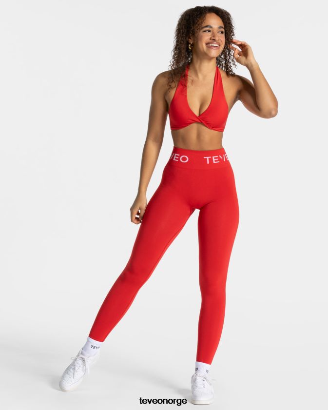 TEVEO klær 0H40JL60 rød kvinner signatur scrunch leggings