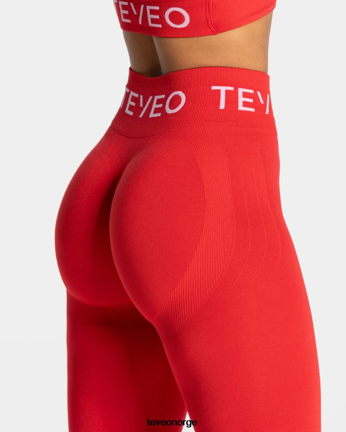 TEVEO klær 0H40JL60 rød kvinner signatur scrunch leggings