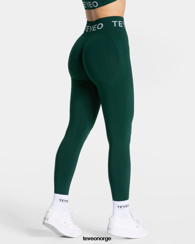 TEVEO klær 0H40JL63 mørk grønn kvinner signatur scrunch leggings