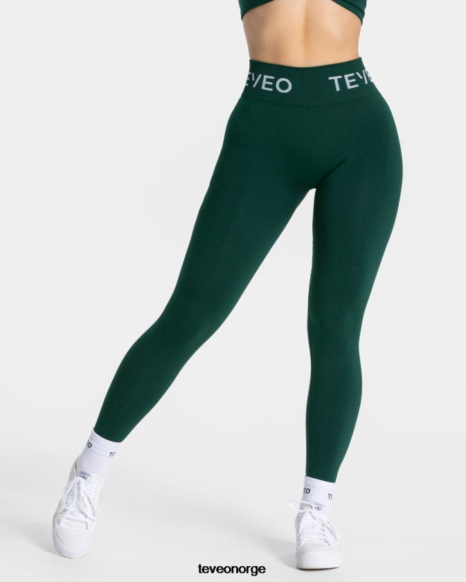 TEVEO klær 0H40JL63 mørk grønn kvinner signatur scrunch leggings