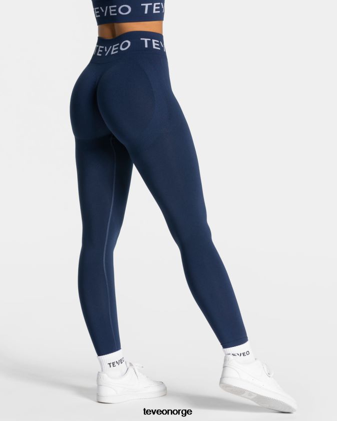 TEVEO klær 0H40JL64 mørke blå kvinner signatur scrunch leggings