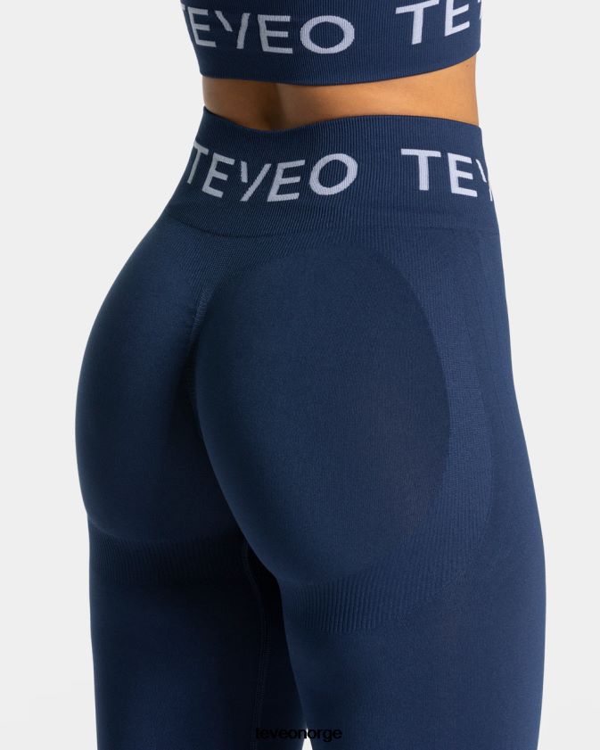 TEVEO klær 0H40JL64 mørke blå kvinner signatur scrunch leggings