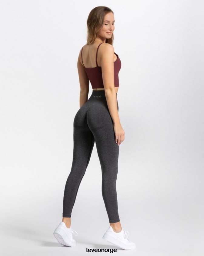 TEVEO klær 0H40JL75 mørk grå kvinner stilige leggings