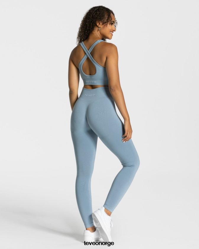 TEVEO klær 0H40JL82 stål blå kvinner stilige leggings