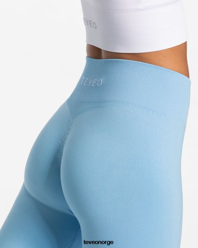TEVEO klær 0H40JL85 baby blå kvinner tidløse scrunch-leggings