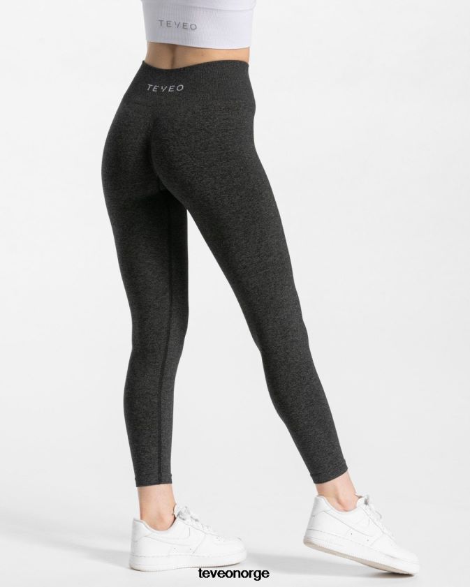 TEVEO klær 0H40JL87 mørkegrå kvinner tidløse scrunch-leggings
