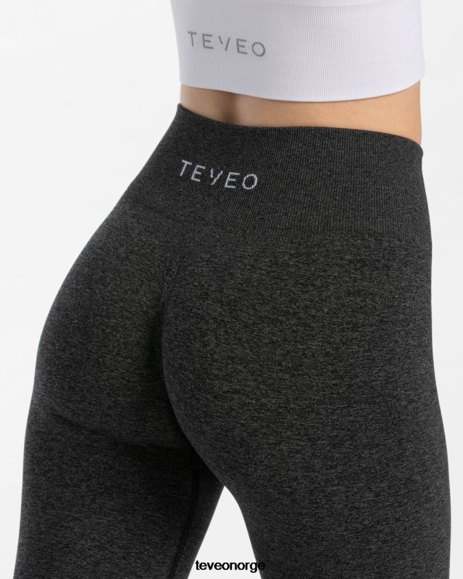TEVEO klær 0H40JL87 mørkegrå kvinner tidløse scrunch-leggings