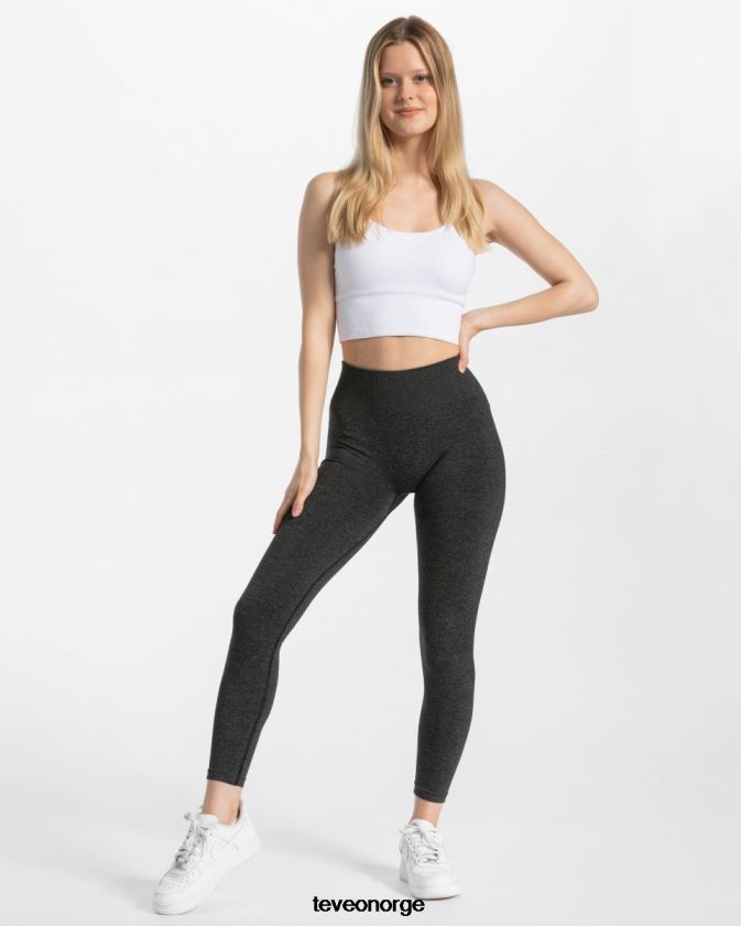 TEVEO klær 0H40JL87 mørkegrå kvinner tidløse scrunch-leggings
