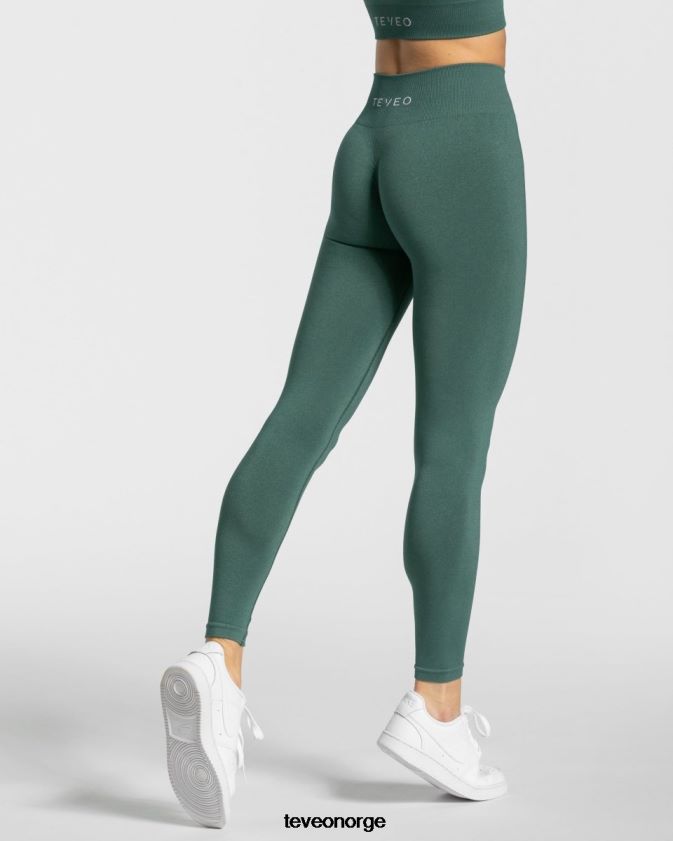 TEVEO klær 0H40JL88 mørk grønn kvinner tidløse scrunch-leggings