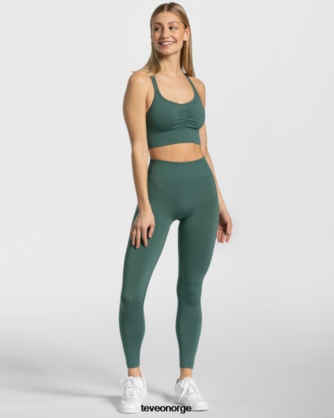 TEVEO klær 0H40JL88 mørk grønn kvinner tidløse scrunch-leggings
