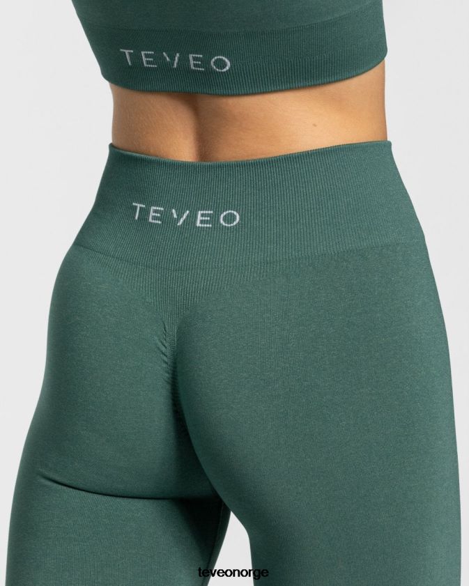 TEVEO klær 0H40JL88 mørk grønn kvinner tidløse scrunch-leggings