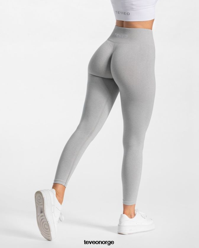 TEVEO klær 0H40JL90 lysegrå kvinner tidløse scrunch-leggings