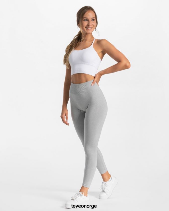 TEVEO klær 0H40JL90 lysegrå kvinner tidløse scrunch-leggings