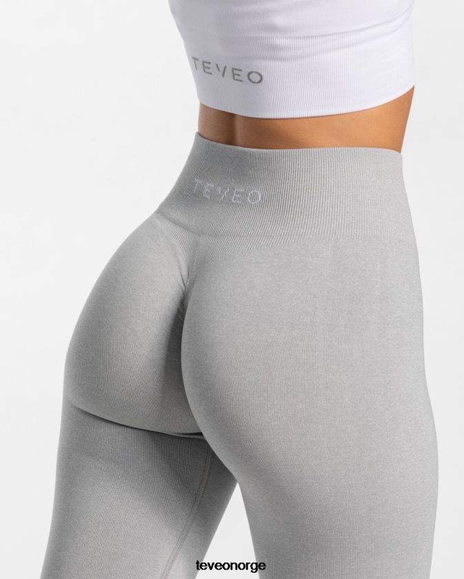 TEVEO klær 0H40JL90 lysegrå kvinner tidløse scrunch-leggings