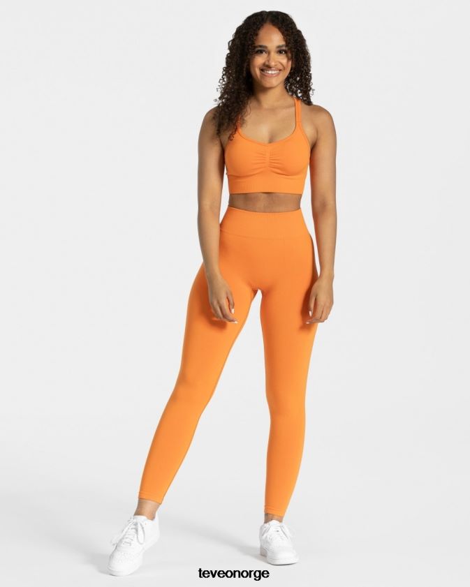 TEVEO klær 0H40JL93 oransje kvinner tidløse scrunch-leggings