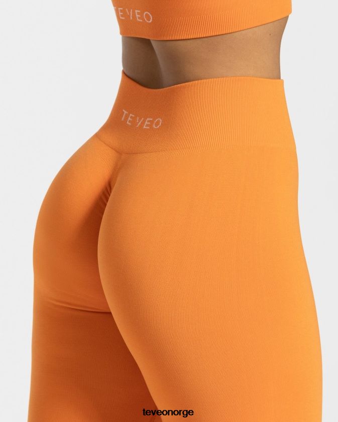 TEVEO klær 0H40JL93 oransje kvinner tidløse scrunch-leggings