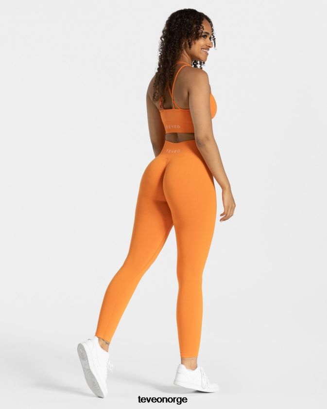 TEVEO klær 0H40JL93 oransje kvinner tidløse scrunch-leggings