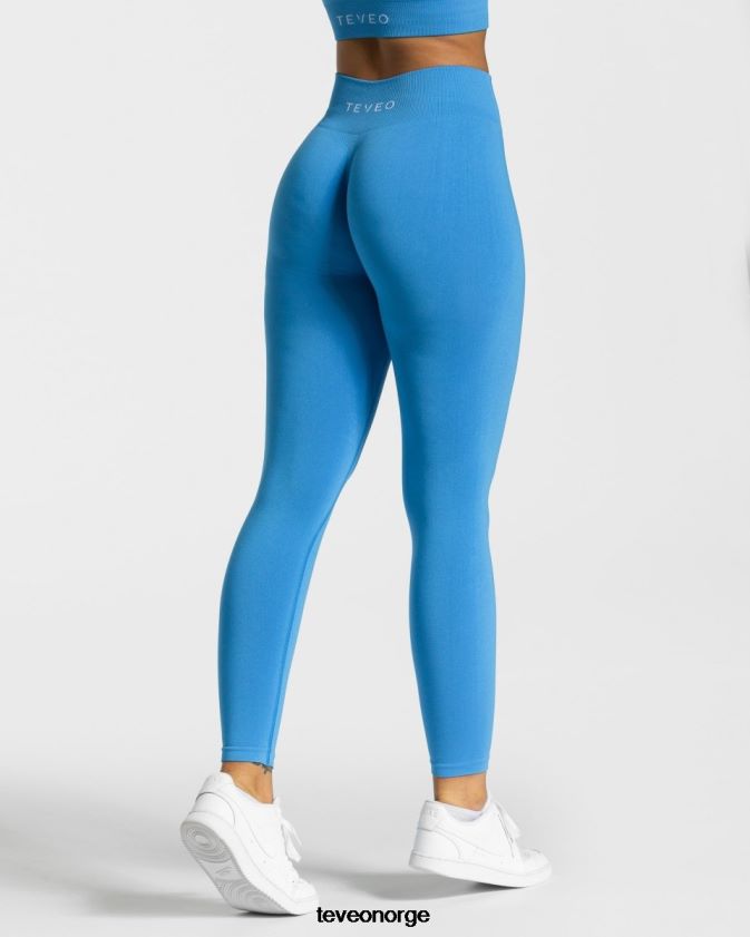 TEVEO klær 0H40JL97 sommerblå kvinner tidløse scrunch-leggings