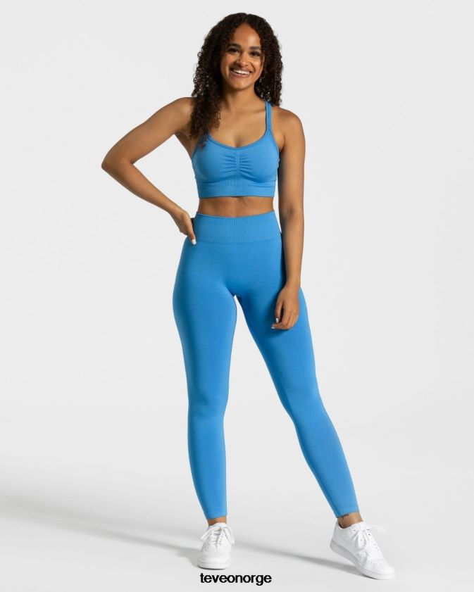 TEVEO klær 0H40JL97 sommerblå kvinner tidløse scrunch-leggings