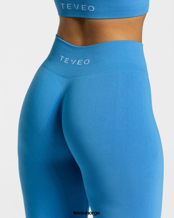 TEVEO klær 0H40JL97 sommerblå kvinner tidløse scrunch-leggings