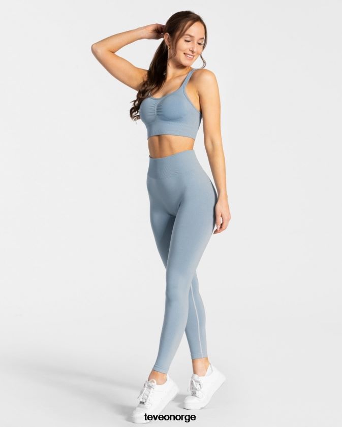 TEVEO klær 0H40JL98 stål blå kvinner tidløse scrunch-leggings