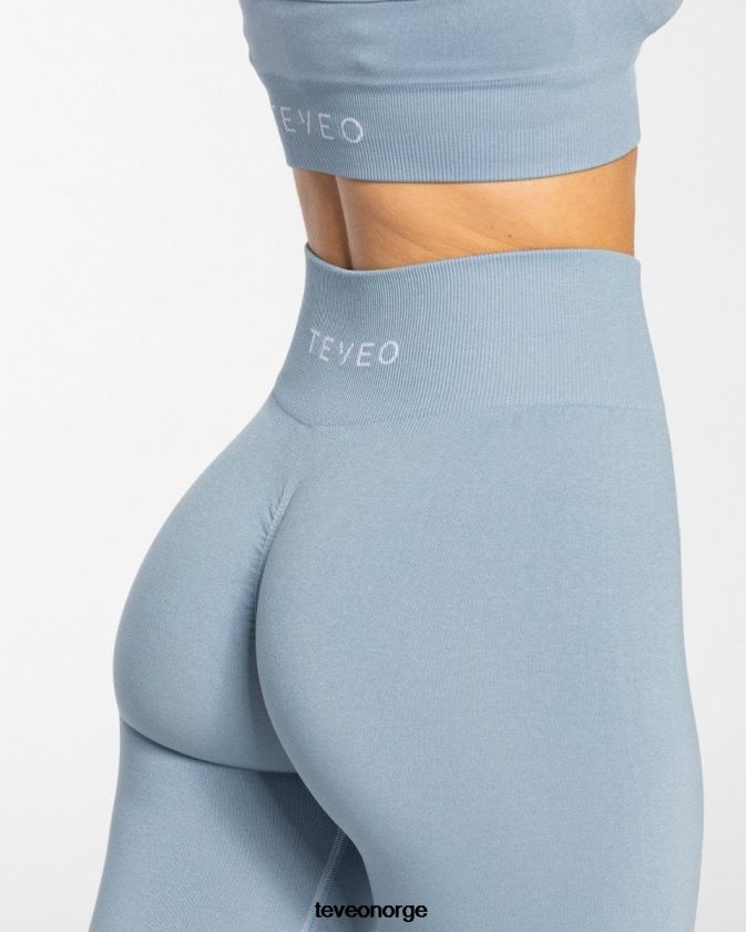 TEVEO klær 0H40JL98 stål blå kvinner tidløse scrunch-leggings