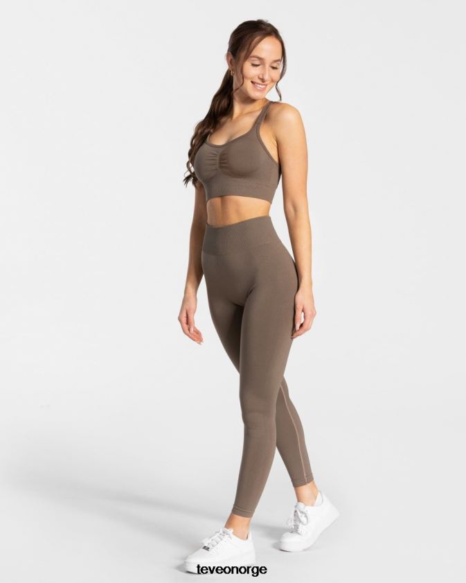 TEVEO klær 0H40JL99 taupe kvinner tidløse scrunch-leggings