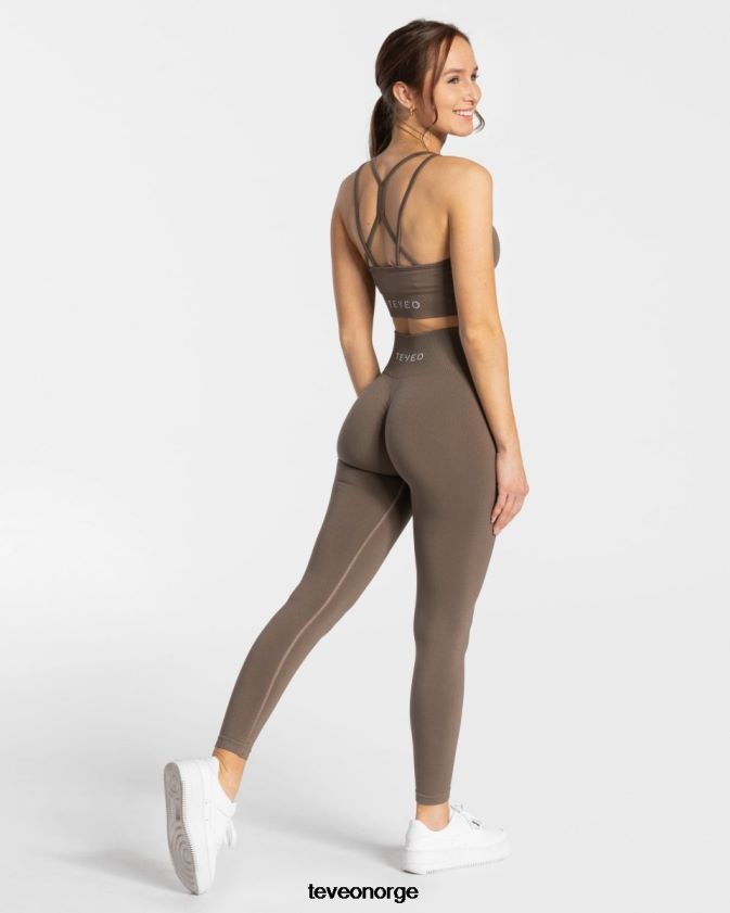 TEVEO klær 0H40JL99 taupe kvinner tidløse scrunch-leggings