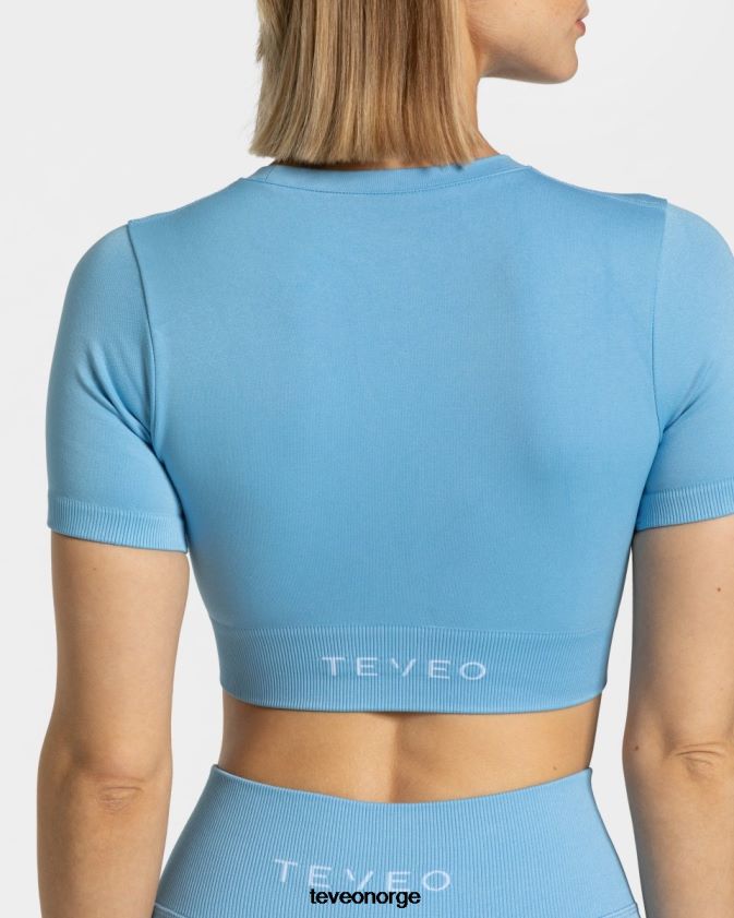 TEVEO klær 0H40JL441 baby blå kvinner sensasjon crop topp