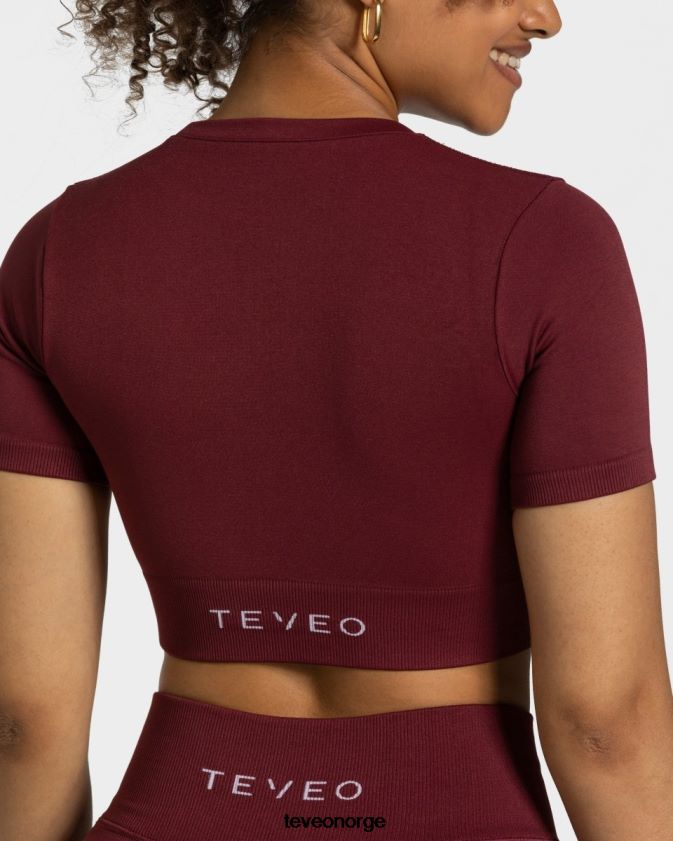 TEVEO klær 0H40JL448 vinrød kvinner sensasjon crop topp