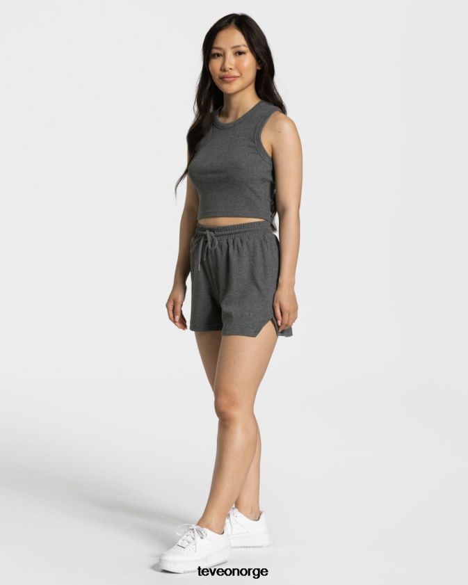 TEVEO klær 0H40JL452 mørkegrå kvinner lounge crop top