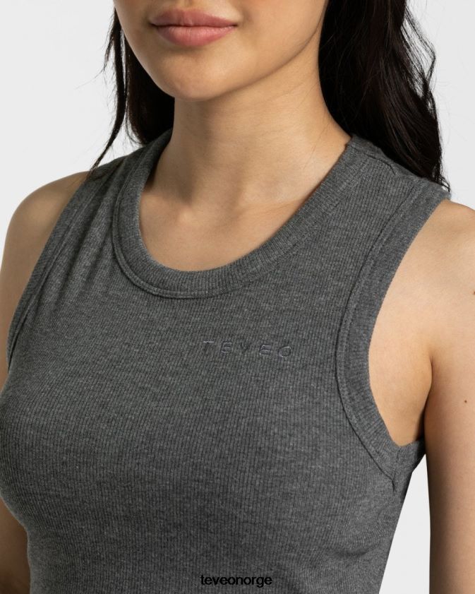 TEVEO klær 0H40JL452 mørkegrå kvinner lounge crop top