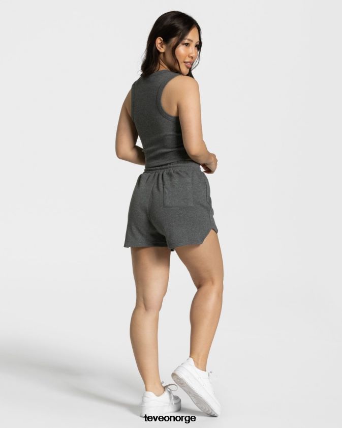 TEVEO klær 0H40JL452 mørkegrå kvinner lounge crop top