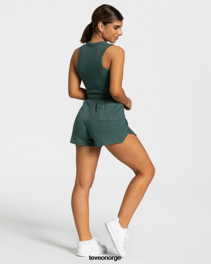 TEVEO klær 0H40JL453 mørk grønn kvinner lounge crop top