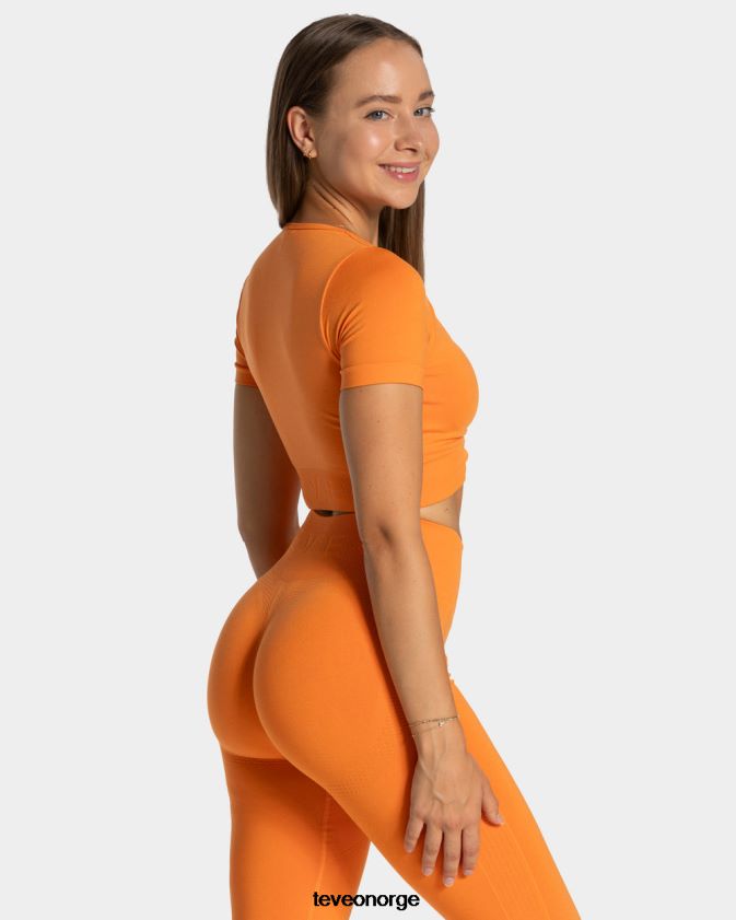 TEVEO klær 0H40JL457 oransje kvinner fokus crop top