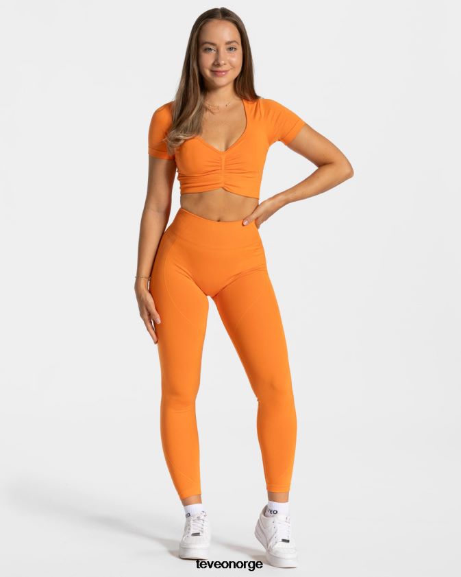 TEVEO klær 0H40JL457 oransje kvinner fokus crop top