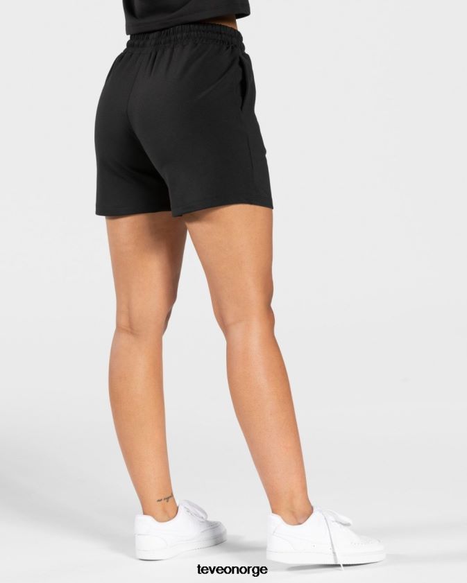 TEVEO klær 0H40JL198 svart kvinner sjarmerende oversized short