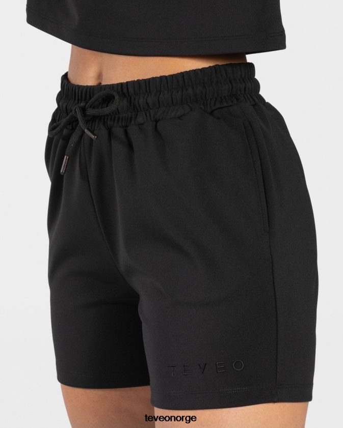 TEVEO klær 0H40JL198 svart kvinner sjarmerende oversized short