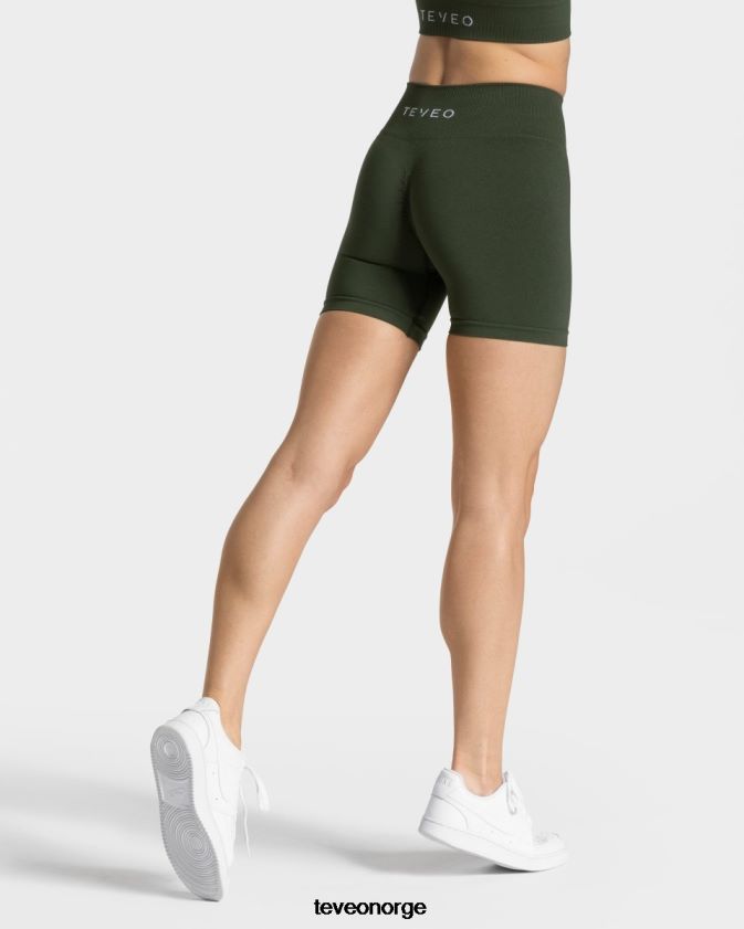 TEVEO klær 0H40JL218 kaki kvinner tidløs scrunch short
