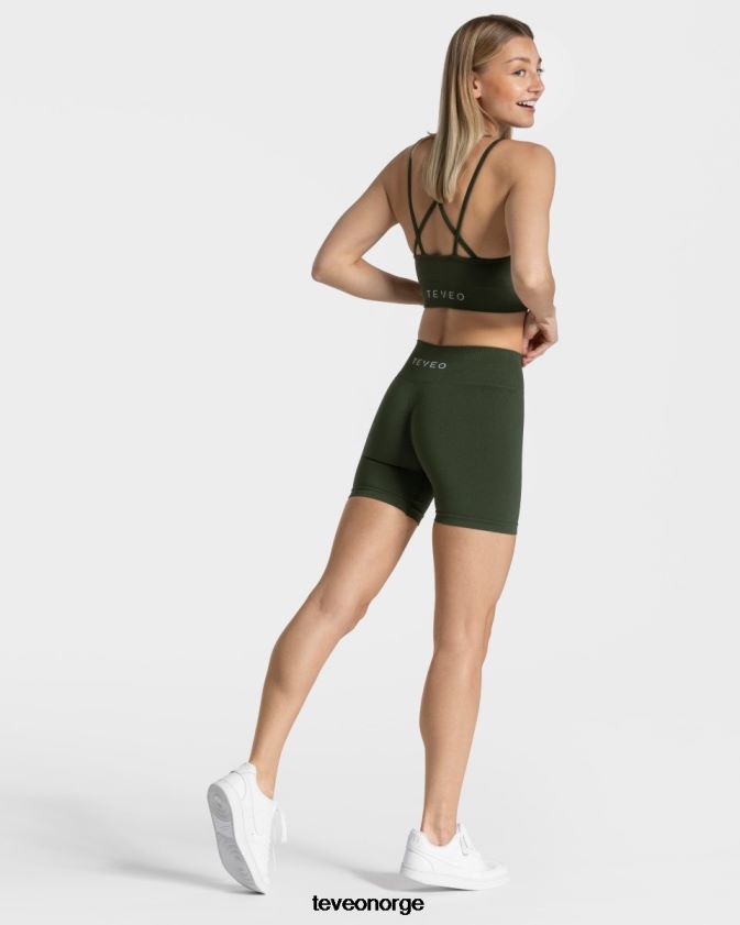 TEVEO klær 0H40JL218 kaki kvinner tidløs scrunch short