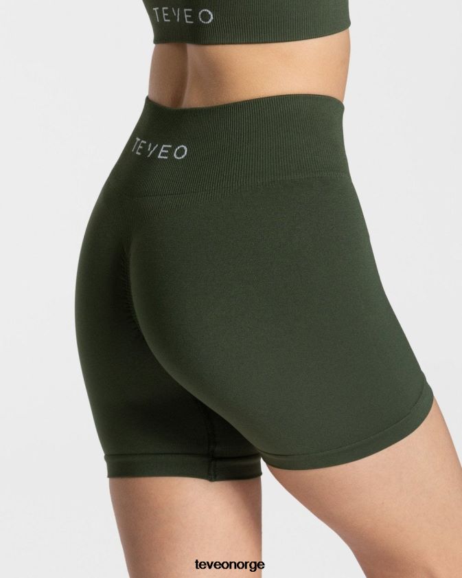 TEVEO klær 0H40JL218 kaki kvinner tidløs scrunch short