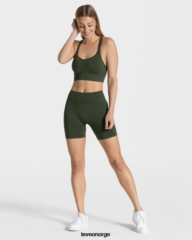 TEVEO klær 0H40JL218 kaki kvinner tidløs scrunch short
