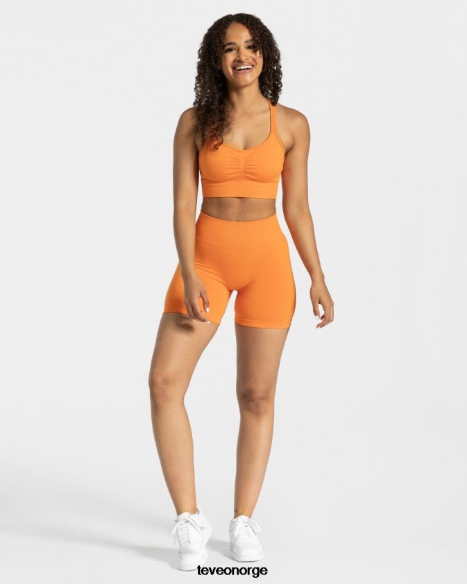 TEVEO klær 0H40JL220 oransje kvinner tidløs scrunch short