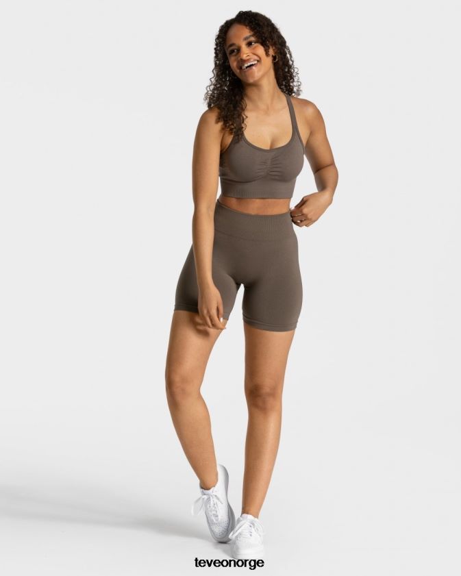 TEVEO klær 0H40JL226 taupe kvinner tidløs scrunch short