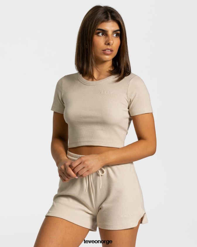 TEVEO klær 0H40JL481 beige kvinner lounge t-skjorte
